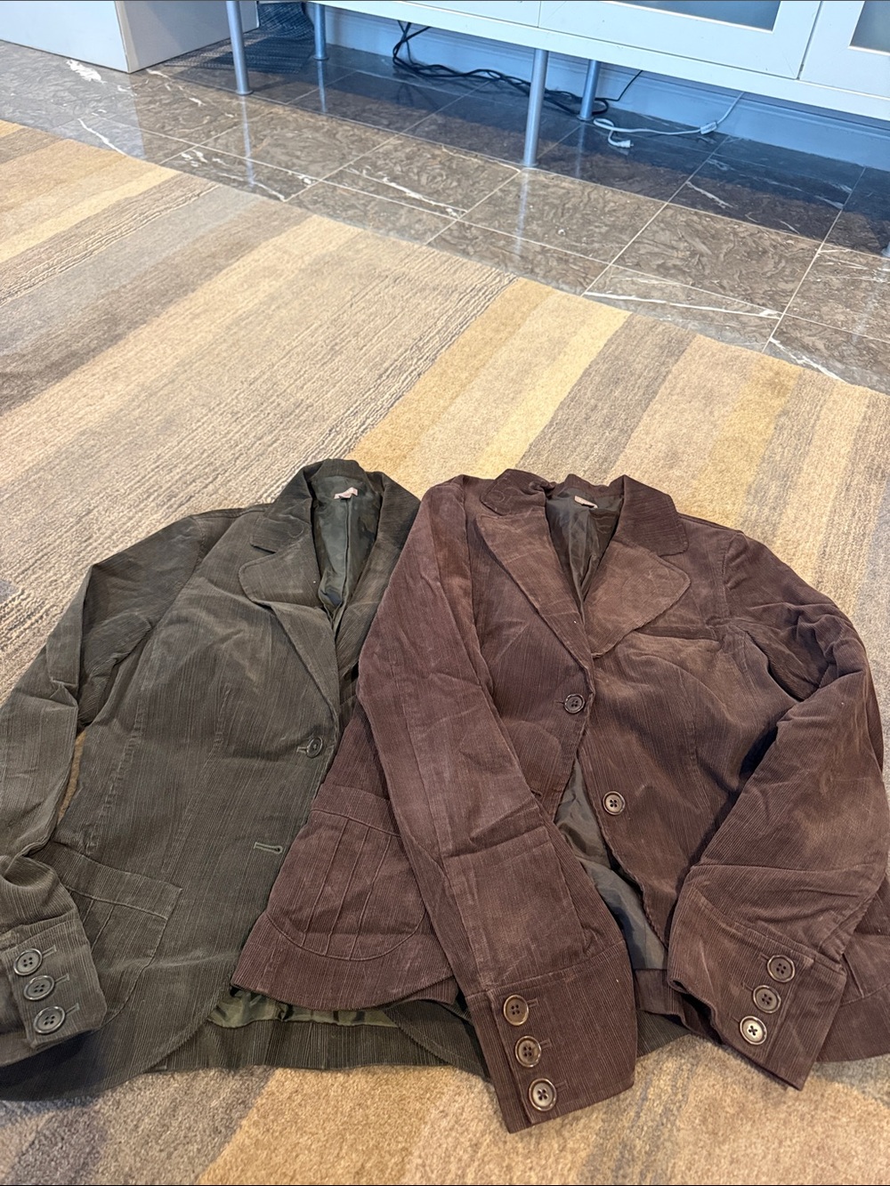 Halogen Corduroy Blazer Jacket - Brown